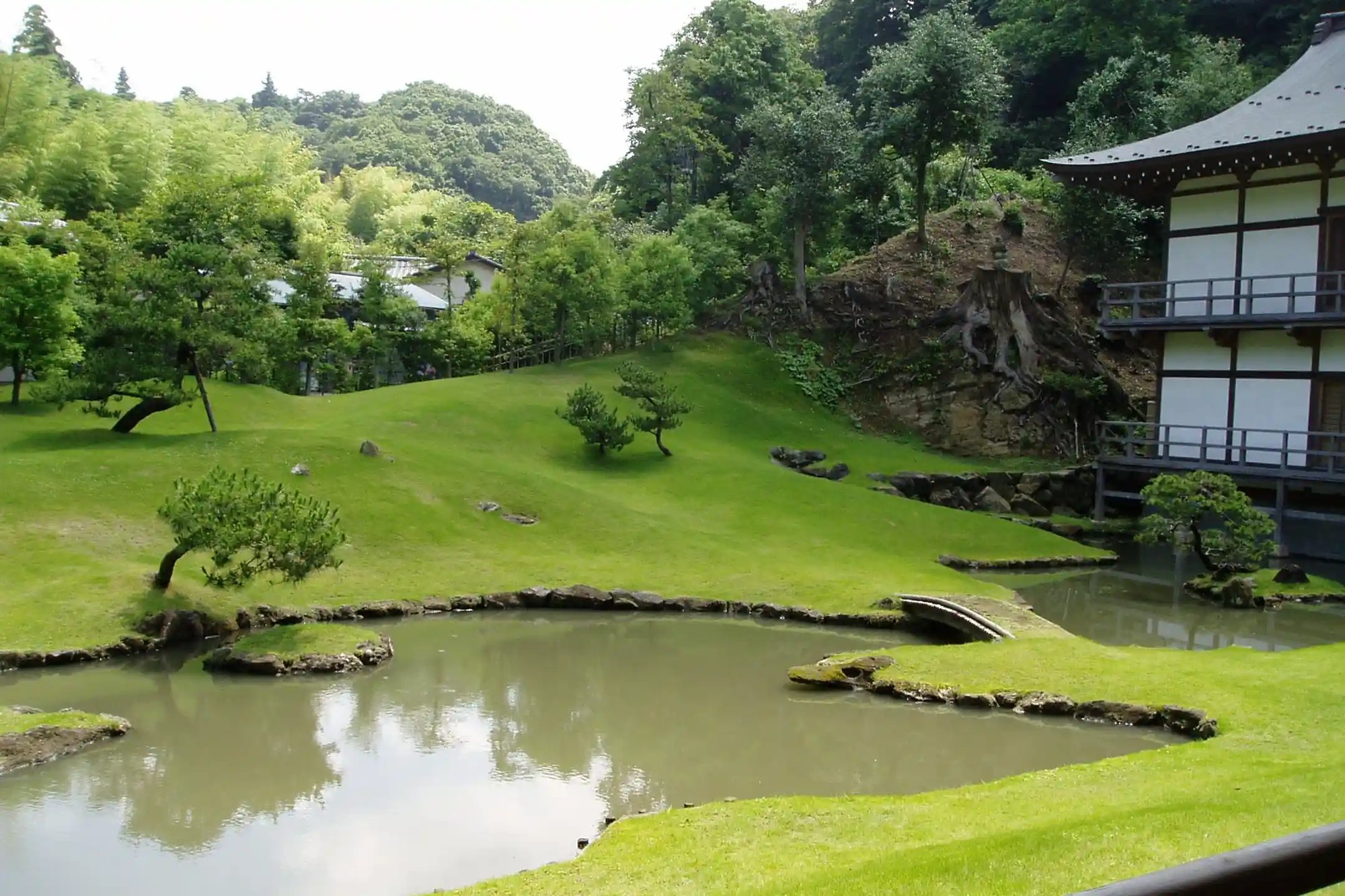 A Zen monastery garden