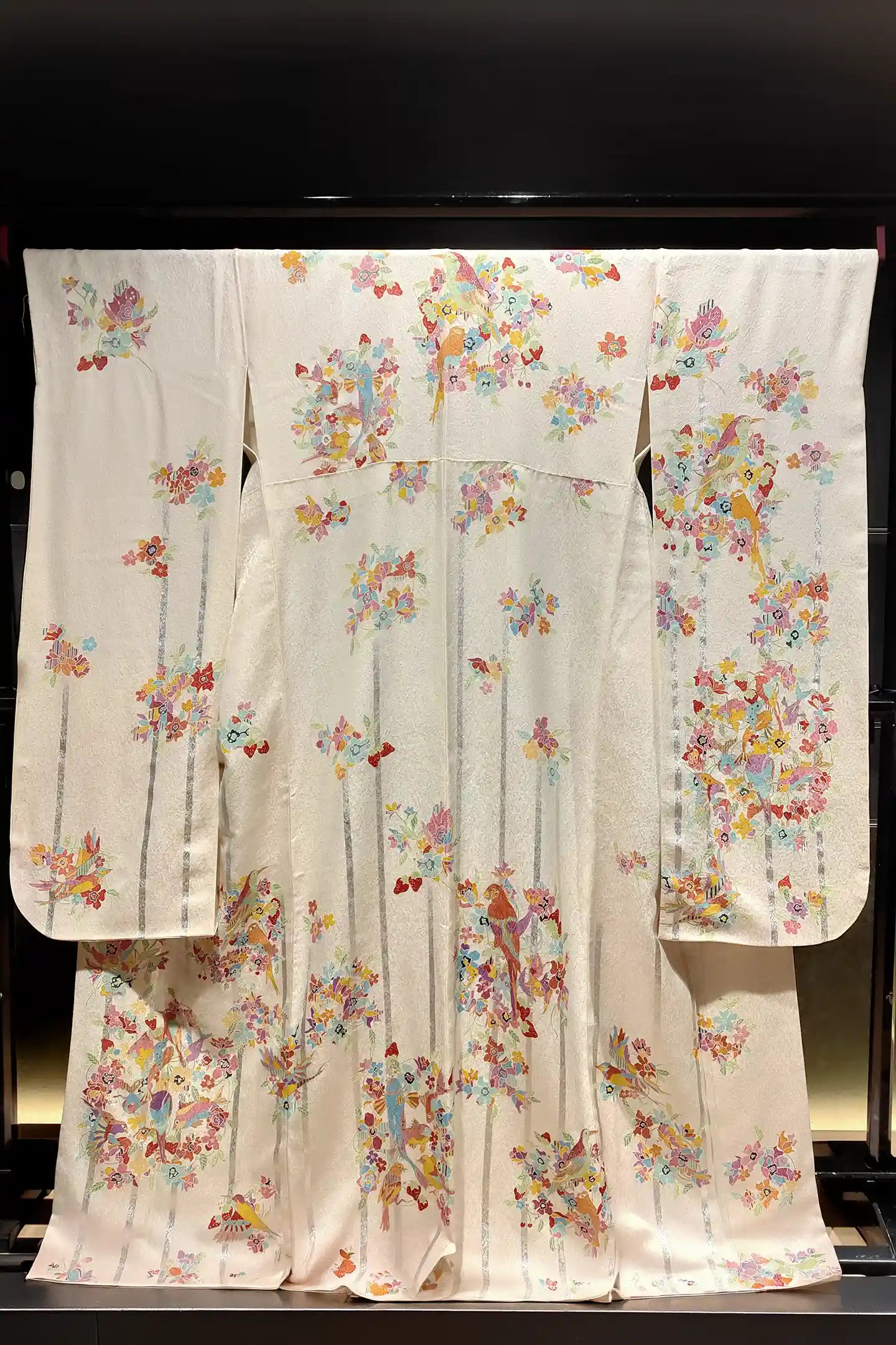 Hand-dyed yūzen silk