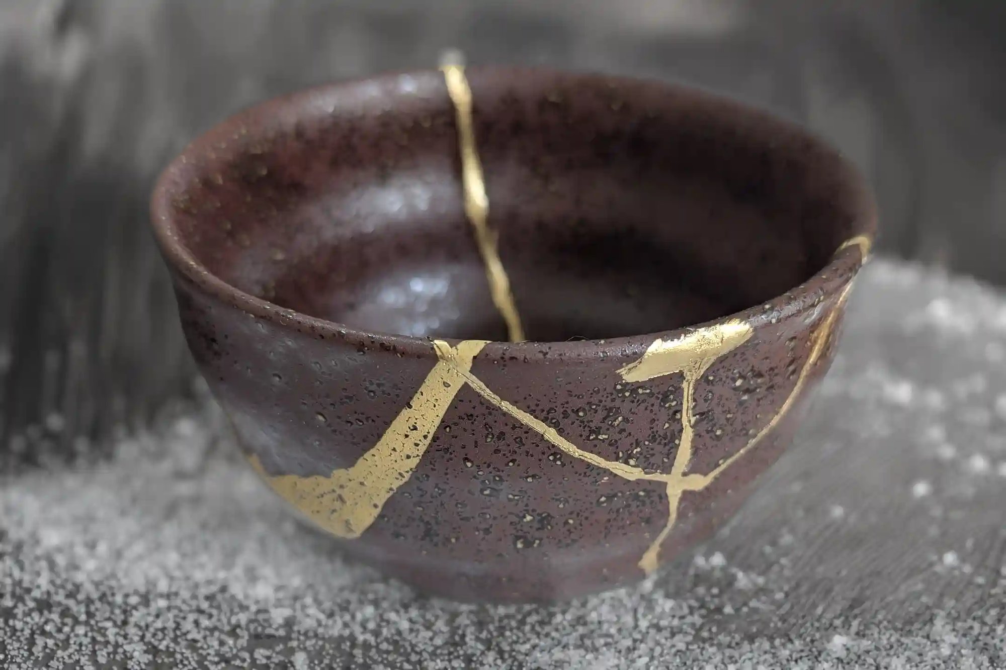 A bowl mended with gold