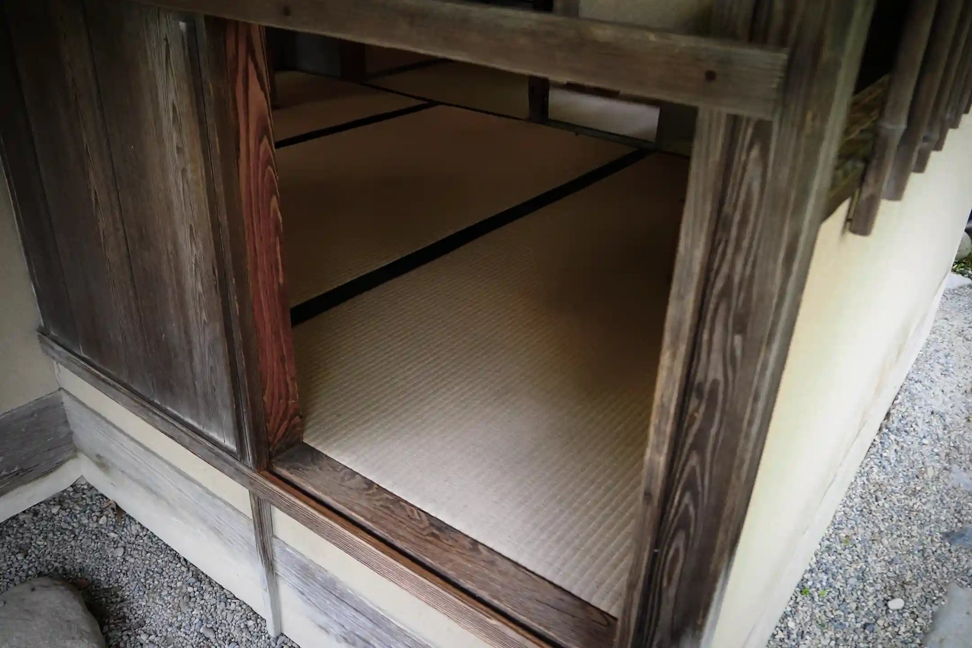 The crawl-in door of a tea room