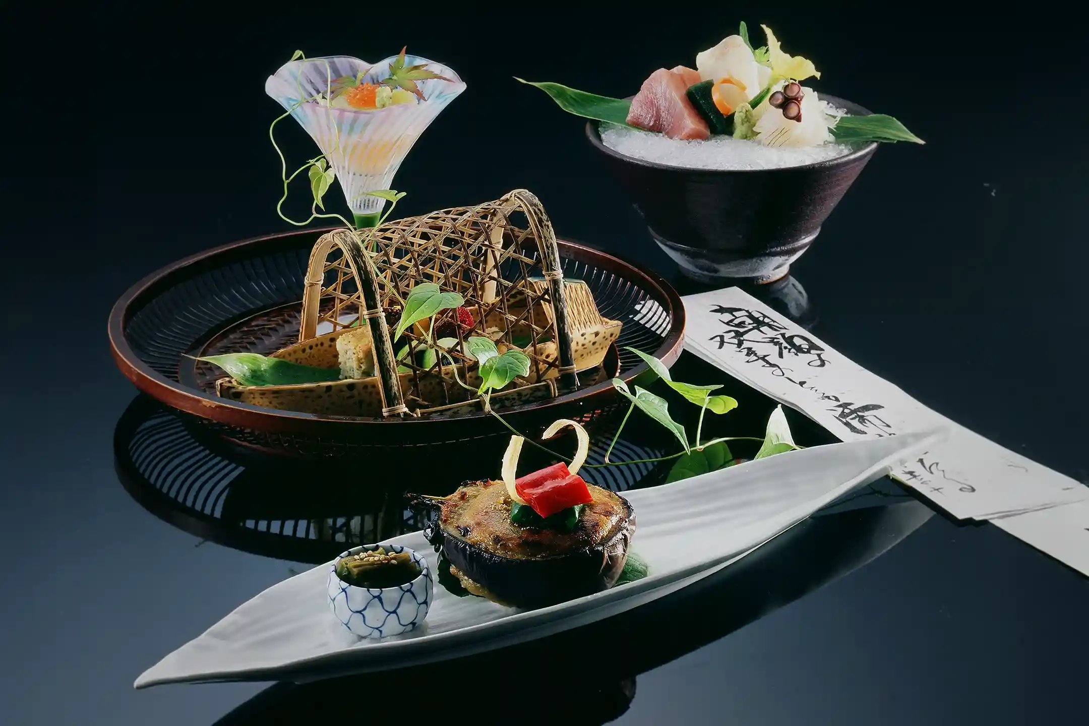 A seasonal kaiseki course