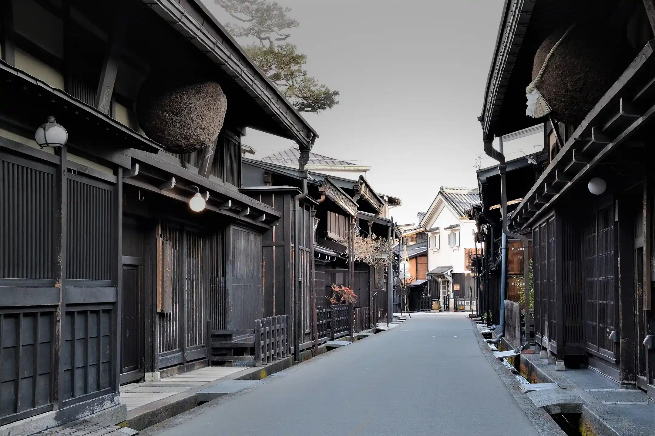 A street of old merchant houses in Takayama