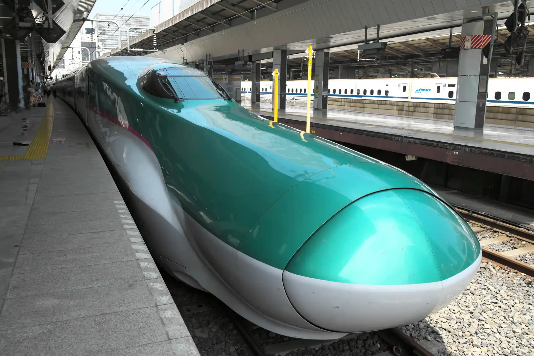 The Tohoku Shinkansen heading north