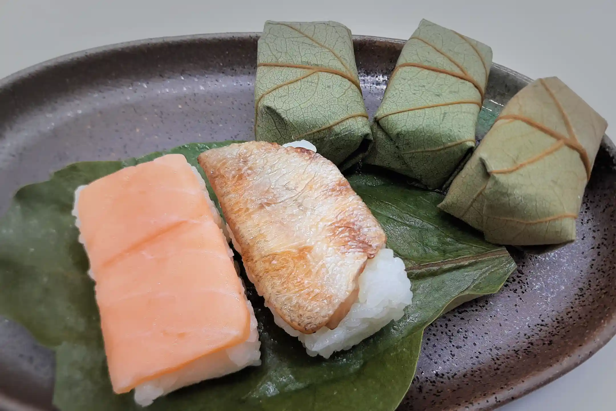 Persimmon-leaf sushi, a Nara speciality