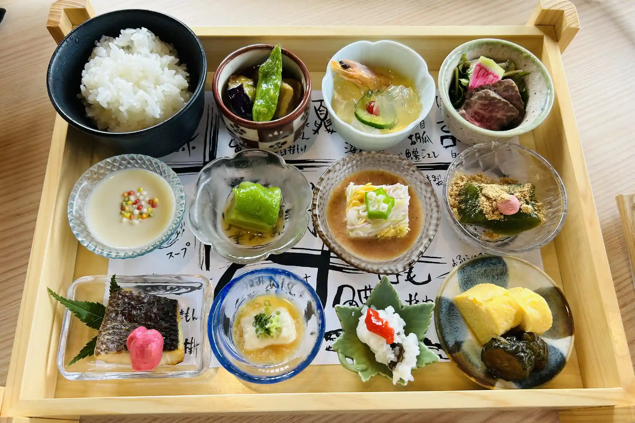 Kyoto-style home cooking, served in small dishes