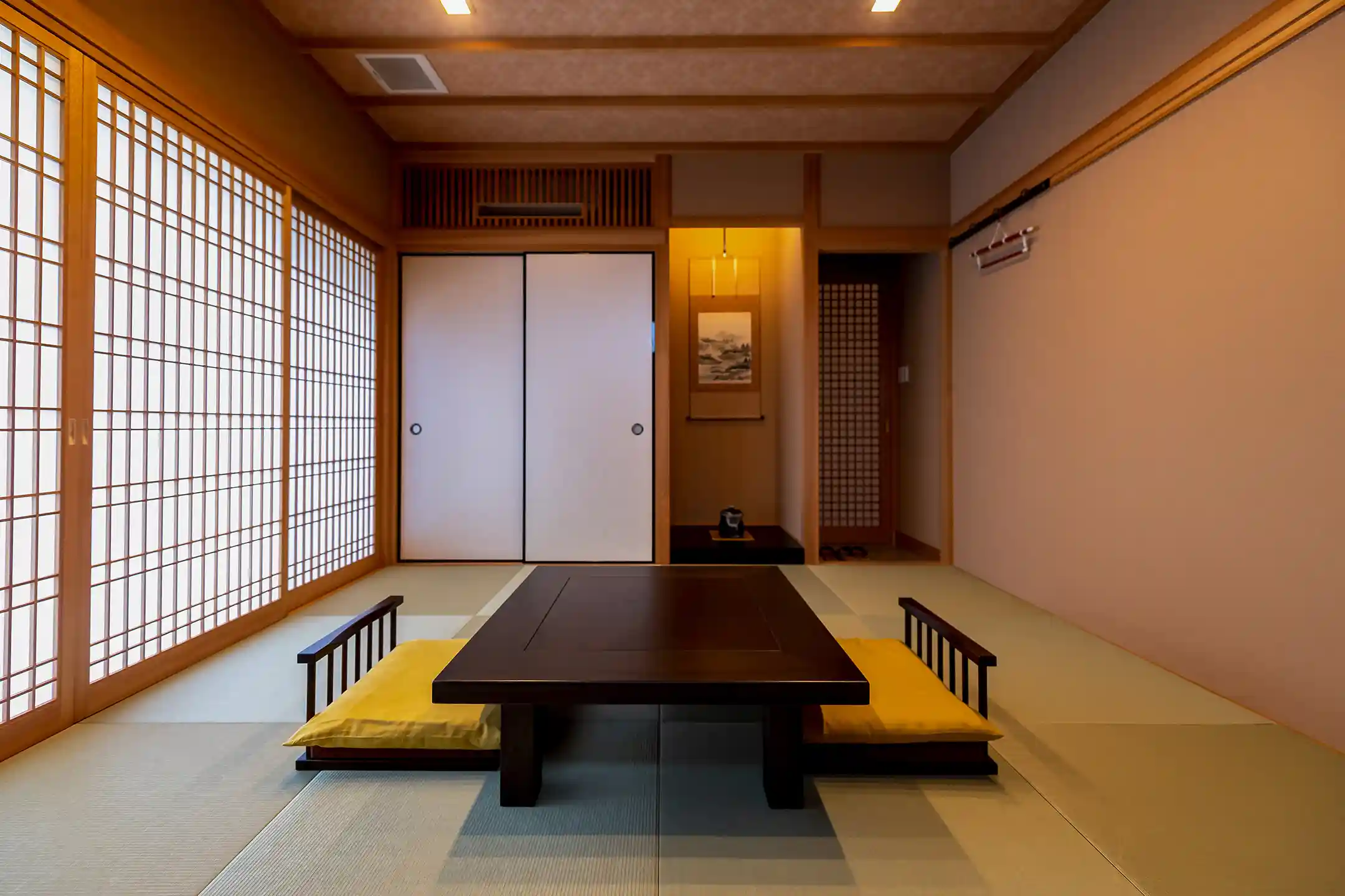 A tatami room in soft natural light