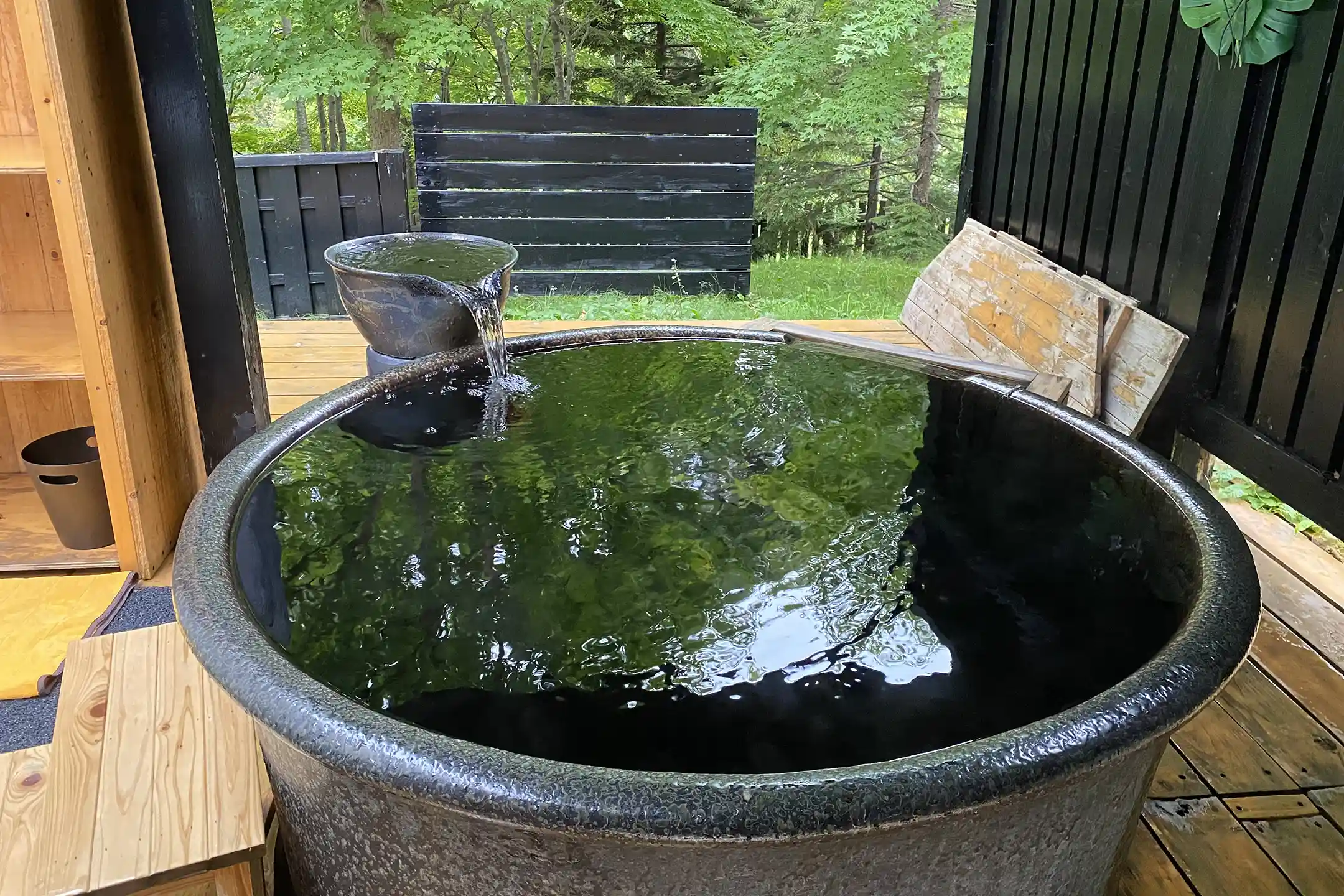Open-air hot spring bath