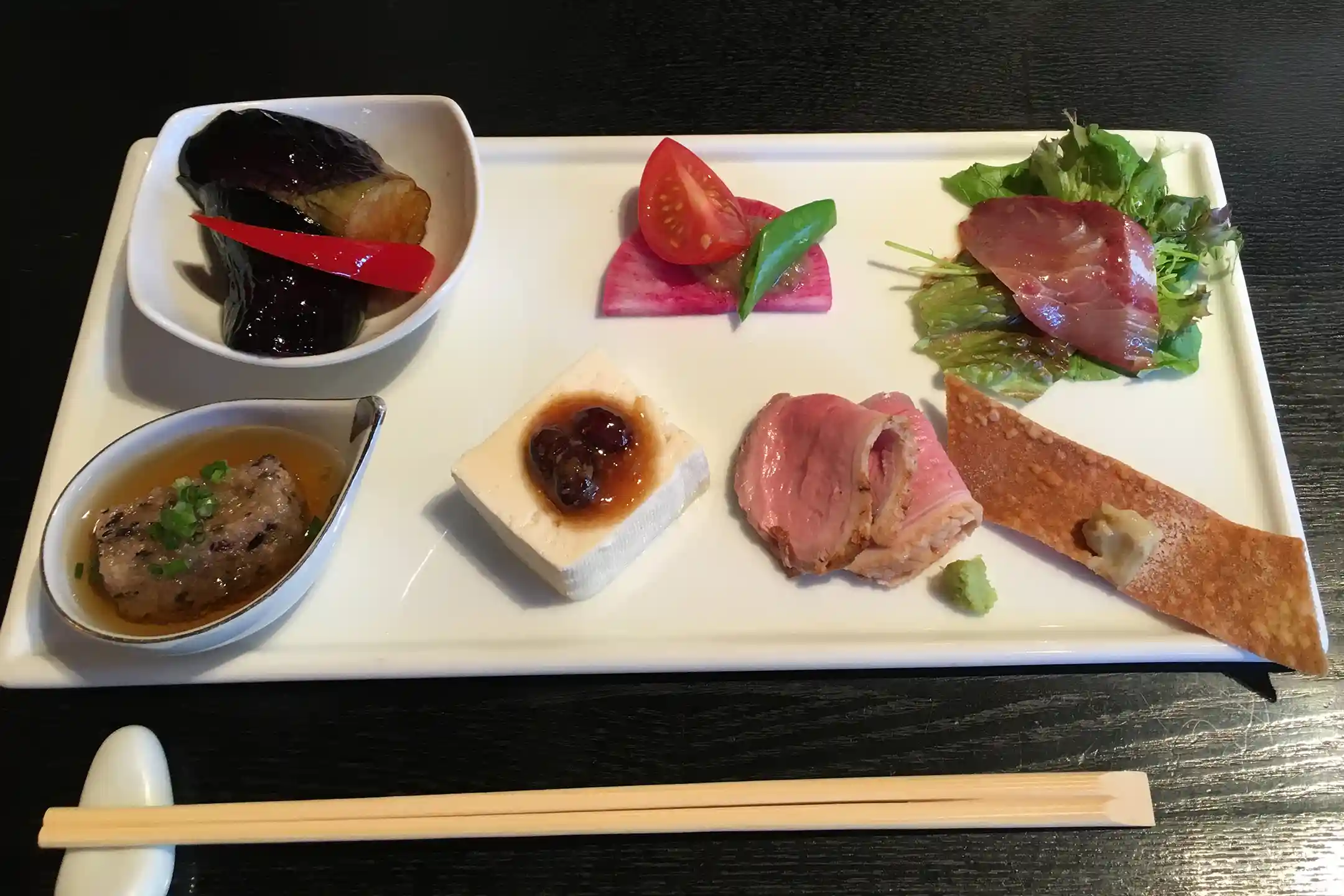 Small dishes served in Kamakura