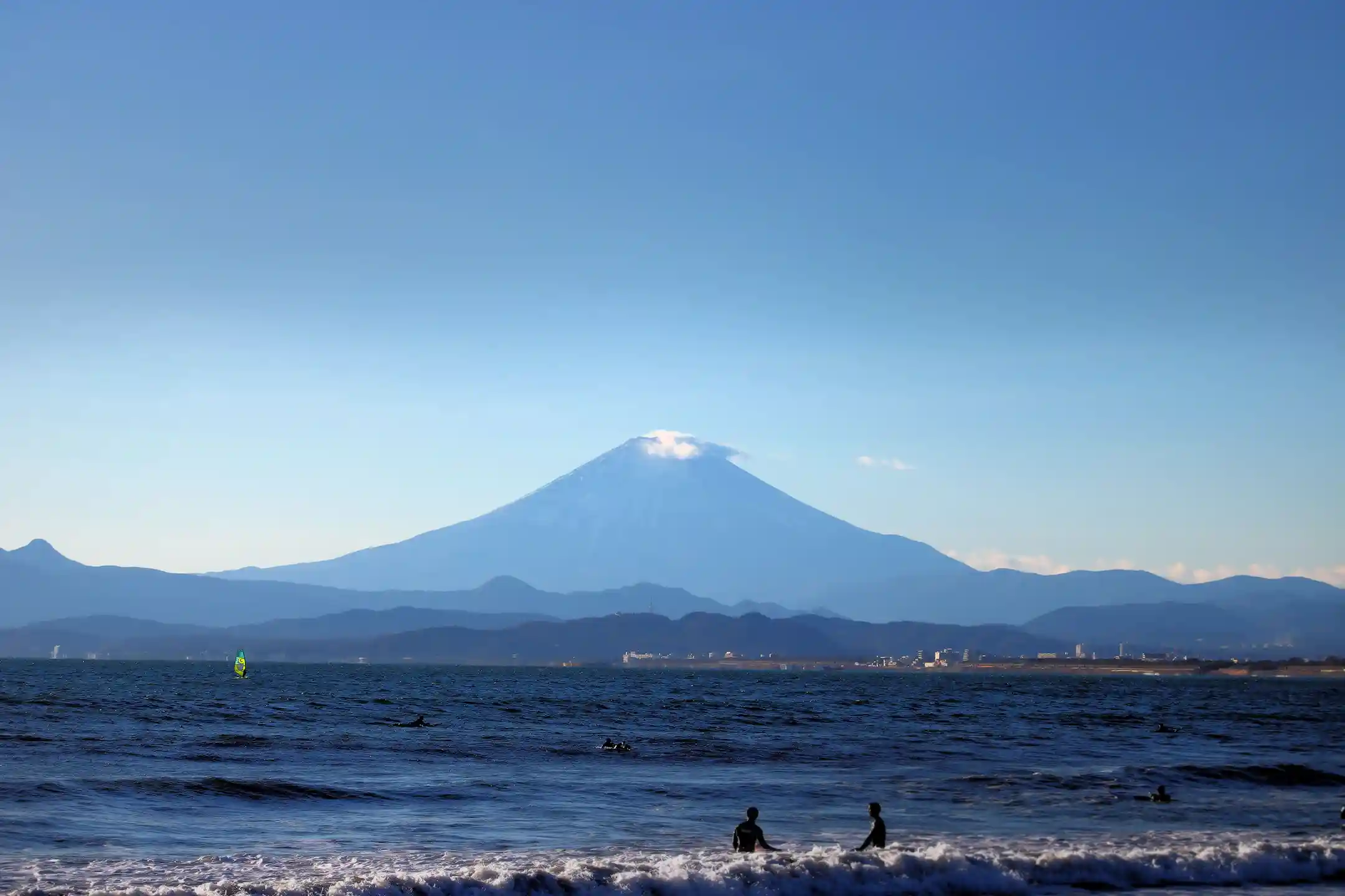 The Shonan coast seen from Kamakura