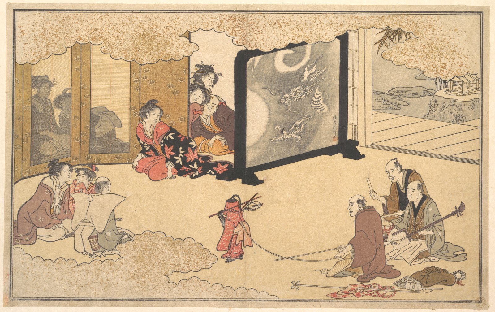 An audience close to the stage
